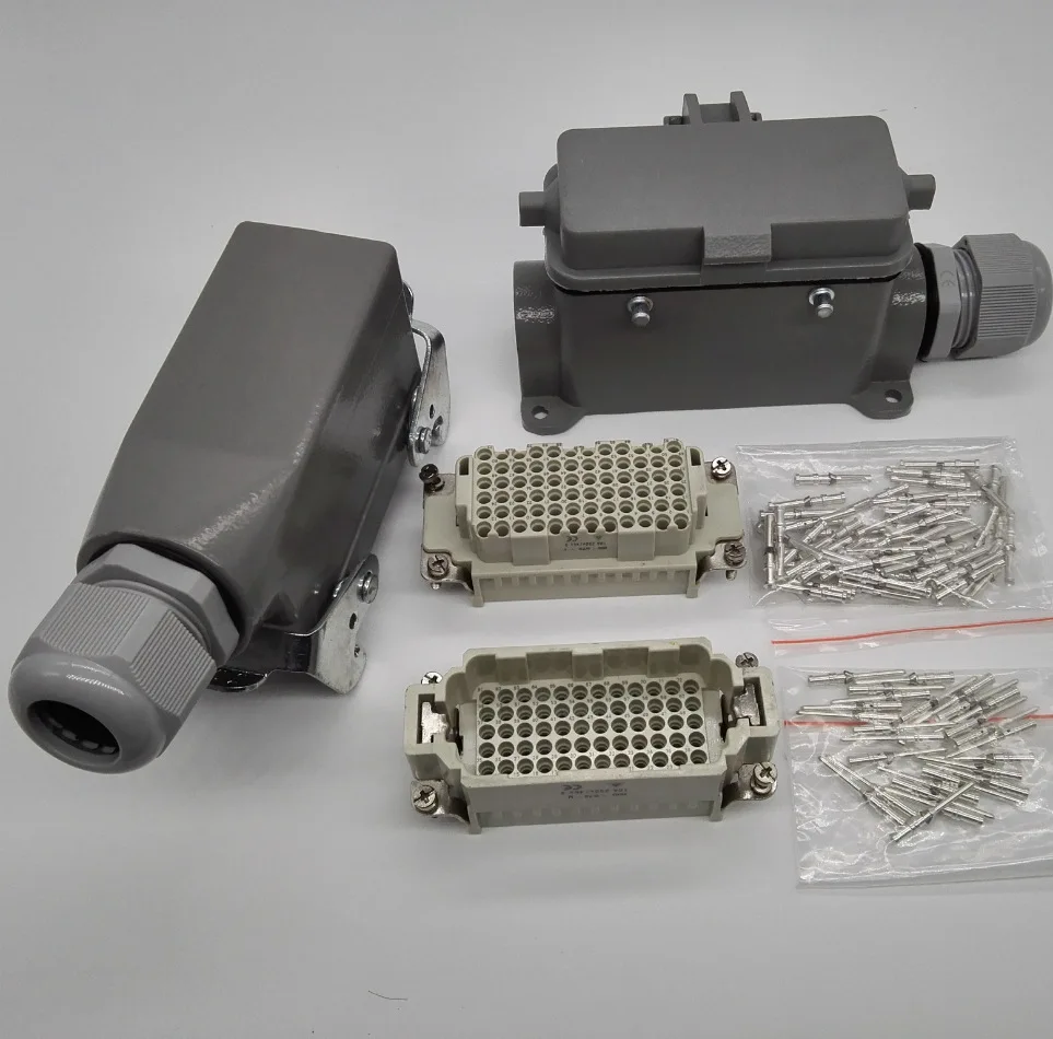 Conector de alta resistencia conector rectangular enchufe de aviación HDC-HDD-072MC/072FC