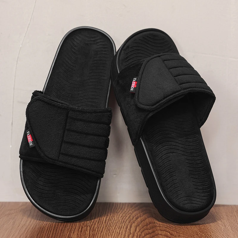 

Men's Slippers Indoor and Outdoor Sandals Home Shoes Suede Fashionable and Versatile Trendy Comfortable and Lightweight