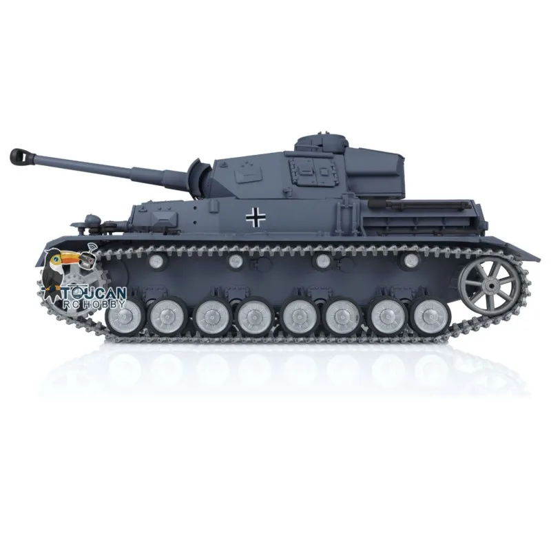 รถถังบังคับวิทยุ HENG LONG ขนาด 1/16 รุ่น 7.0 ปรับแต่ง Panzer IV F2 3859 รางโลหะ ล้อแบบจำลอง ของเล่นบังคับวิทยุ รุ่น TH17401