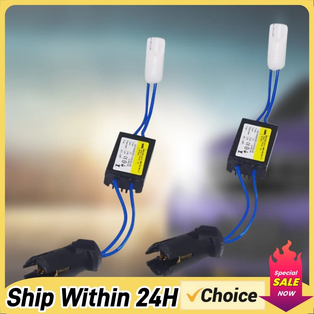 2pcs T10.W5W LED Warning Canceller Universal Car Lights Canbus Cable Warning Canceller Decoder Eliminates Light Faults
