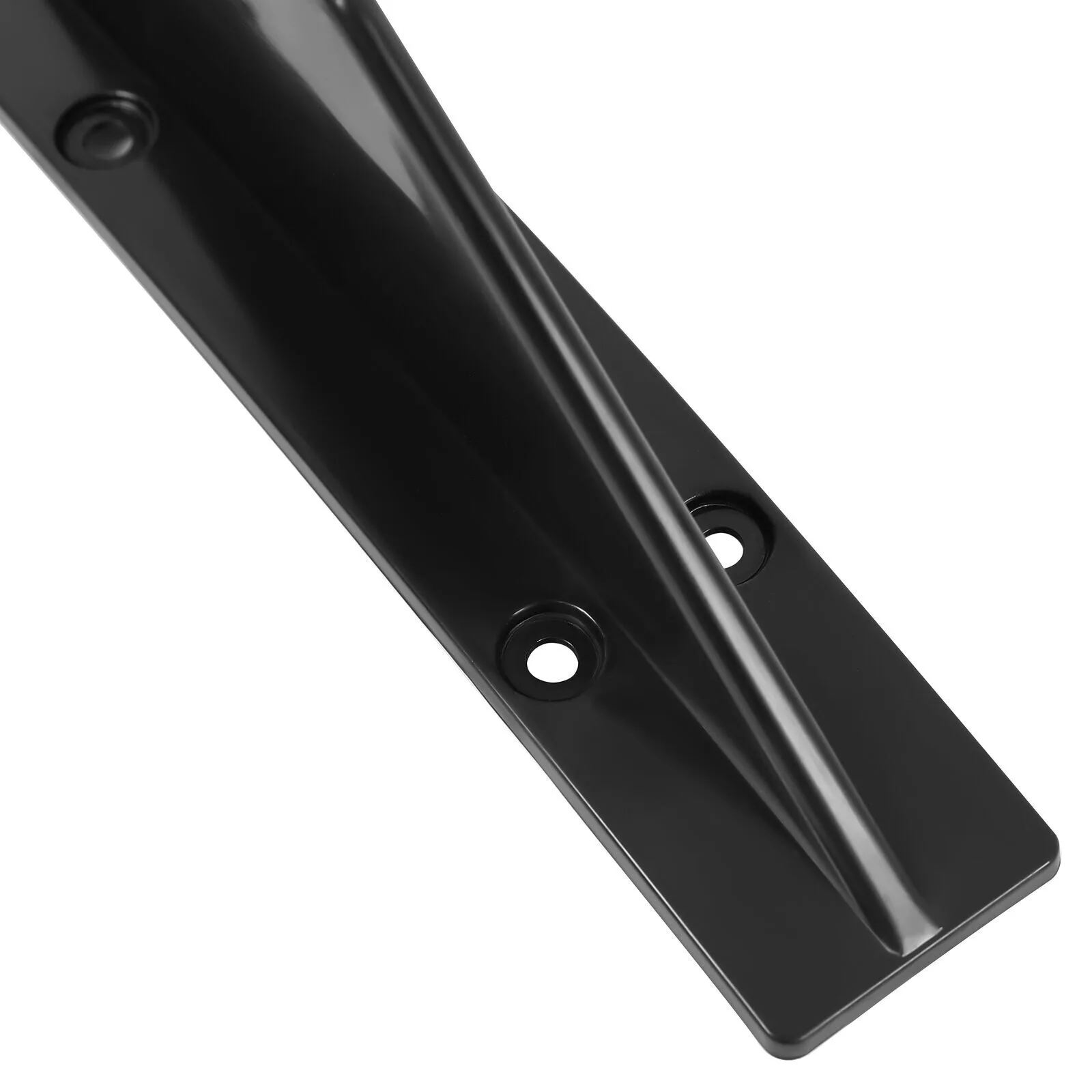 4 PCS Universal Rear Bumper Diffuser Shark Fin Spoiler Lip Splitter Glossy Black view 8
