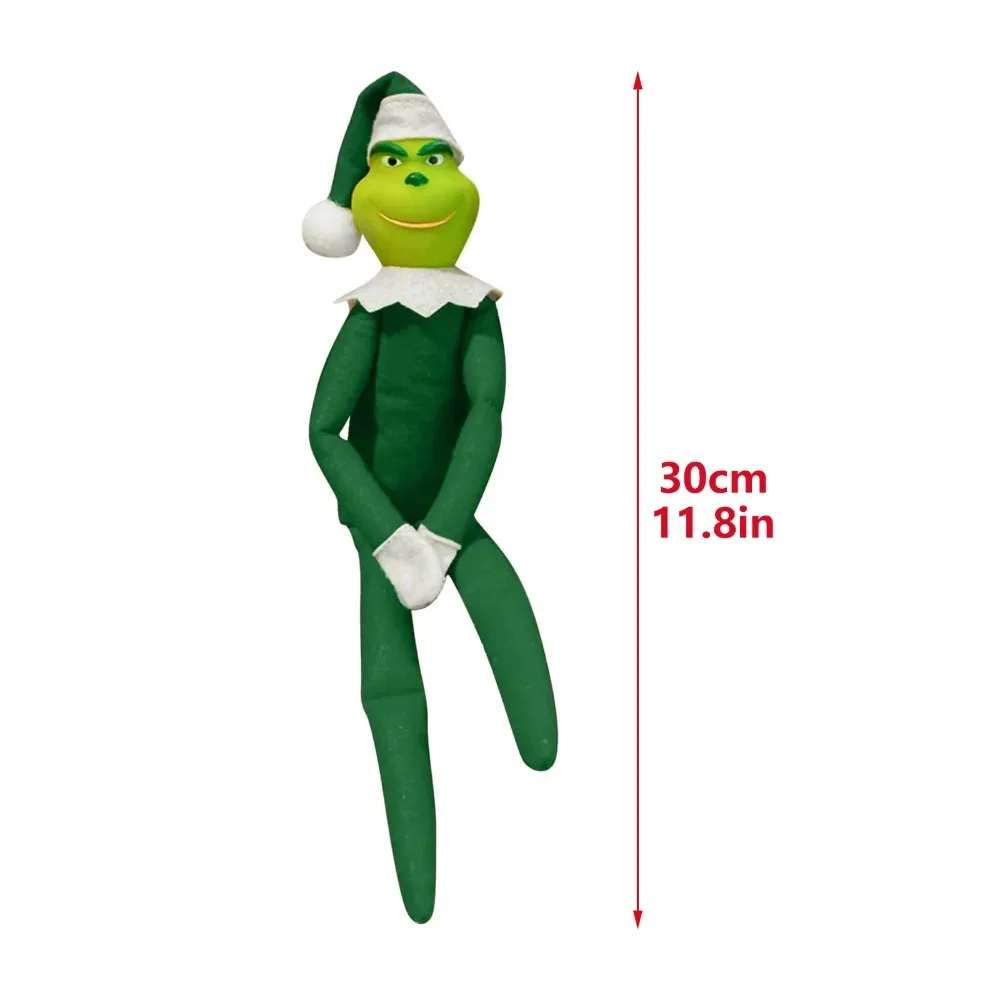 Christmas Elf Doll Anime Plush Toy Figures Stocking Stuffer Shelf Decorations Xmas Craft Ornaments for Girls And Boys