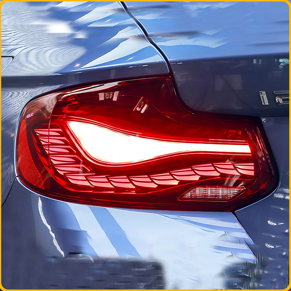 Dynamic Taillight Assembly For BMW 2 Series F22 F87 2014-2021 Upgrade Auto LED Dragon Scale Style Car Accessories Plug and Play