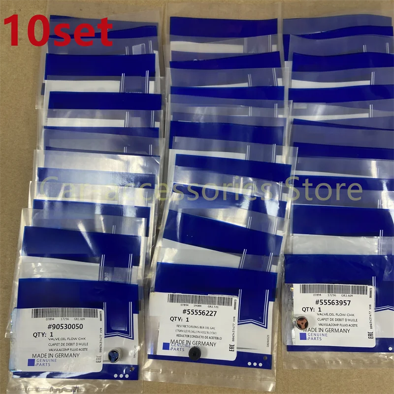 10set Original Oil- By-Pass Valve Oil- Flow One-Way For Chevrolet Cruze 1.6 Epica 1.8 Opel Astra 90530050 55563957 55556227