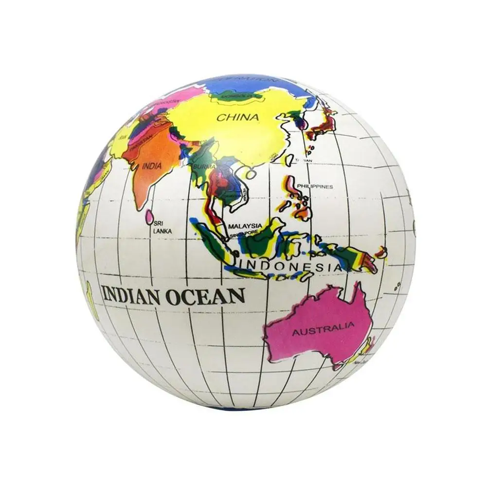 12/16Inch Inflate Globe Beach Ball Toy Map Education Geography Teaching Balloon Props For Kids Adults Creative Gifts
