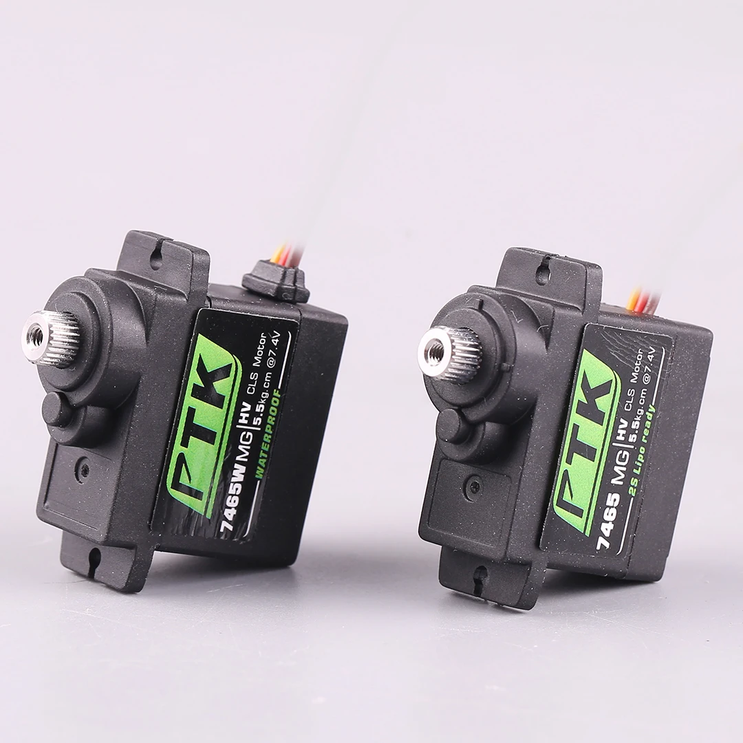 PTK 7465 W MG 9 g digitales Servo Metallgetriebe wasserdicht HV 5 kg Starrflügel RC Auto Hubschrauber Roboterservo 180 °   1/8 Servo