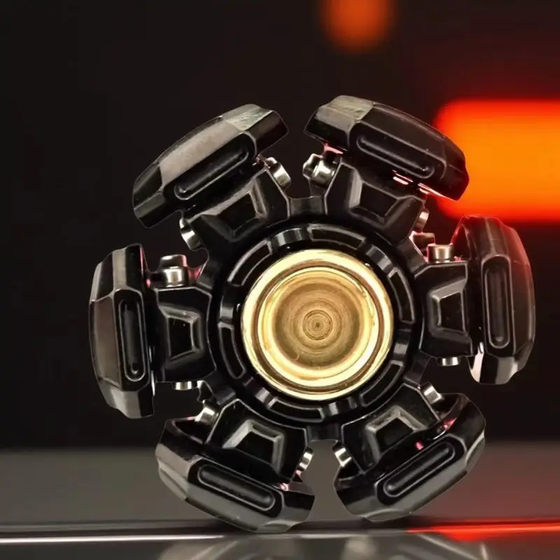 Temperamental 08 Ancient Iron Stainless Steel Finger Top  Opening Stress Relief Toy Fidget Spinner