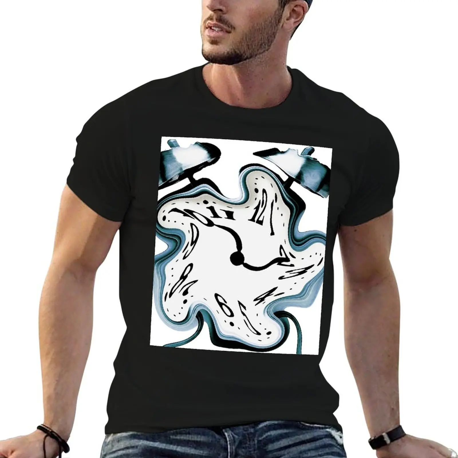 

Dali clock T-Shirt shirts graphic vintage clothes Men's clothing