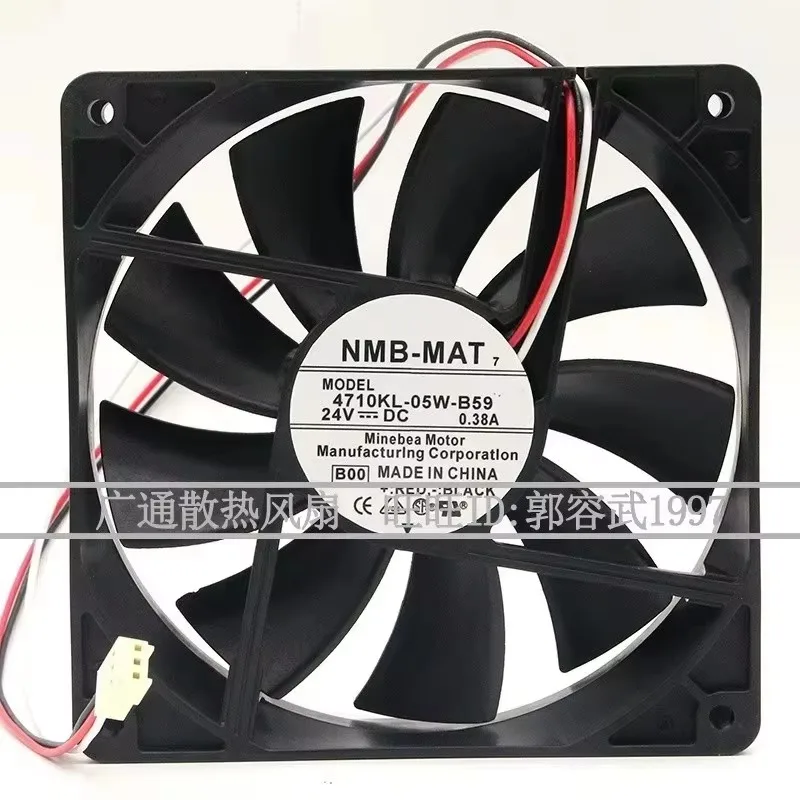 Original 4710KL-05W-B50 12CM 120 * 120 * 25MM 24V 0.38A  shutdown alarm frequency converter cooling fan