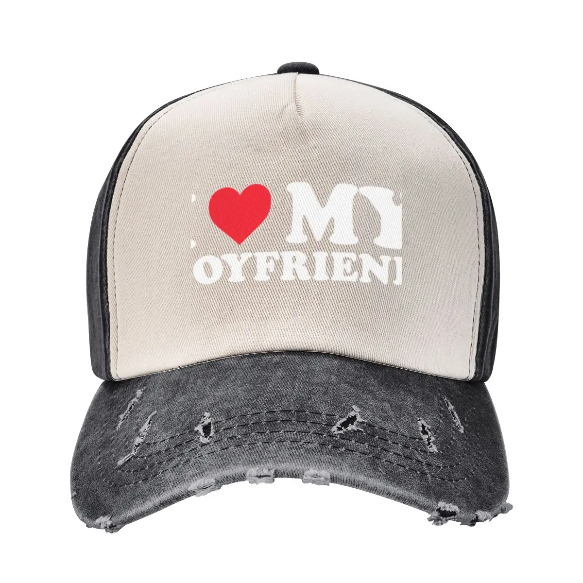 

I Love My Boyfriend Baseball Cap fishing caps man Rugby Kids Hat Men's Luxury Women's