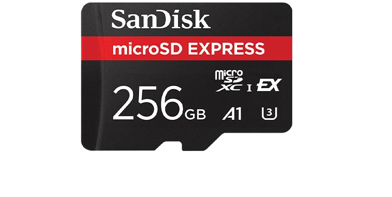 SanDisk MicroSD Express Karte 128GB 256GB A2 5.3K NVMe TF Speicherkarte für Tablet UAV Switch 2 Max 880Mb/s Micro SD Karte für Telefon – Detail 9