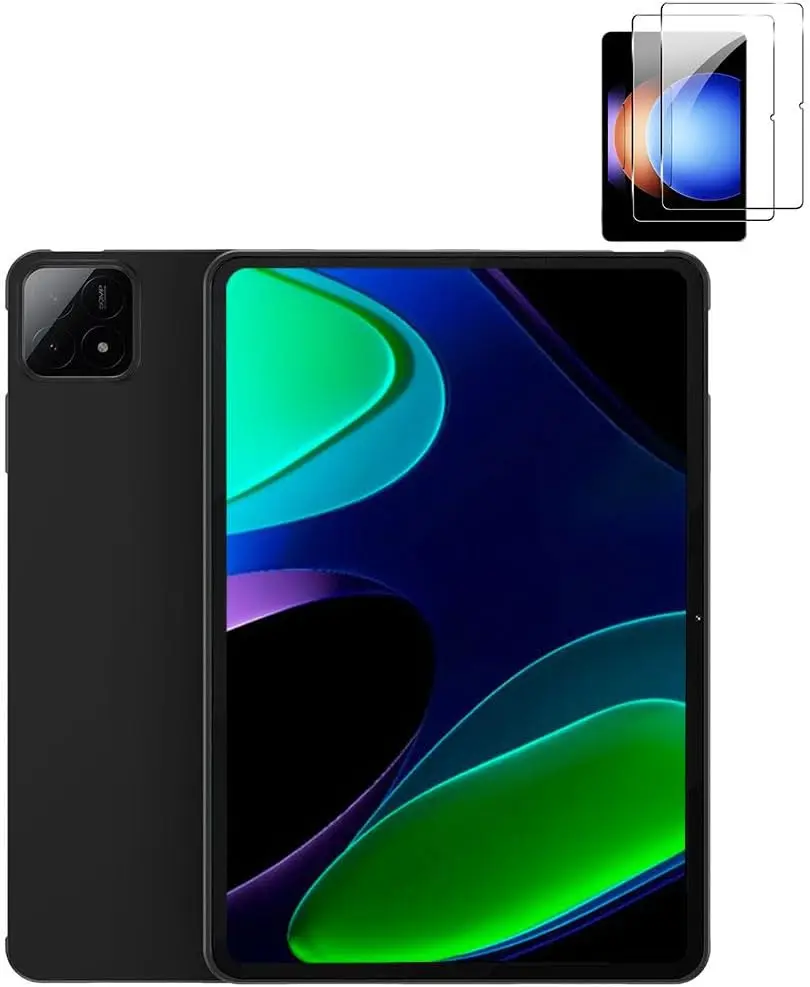 

Защитный чехол для Xiaomi Pad 6S Pro 12,4 дюйма и [2 упаковки] Защитная пленка для экрана, легкая, из ТПУ, с защитой от царапин и ударов