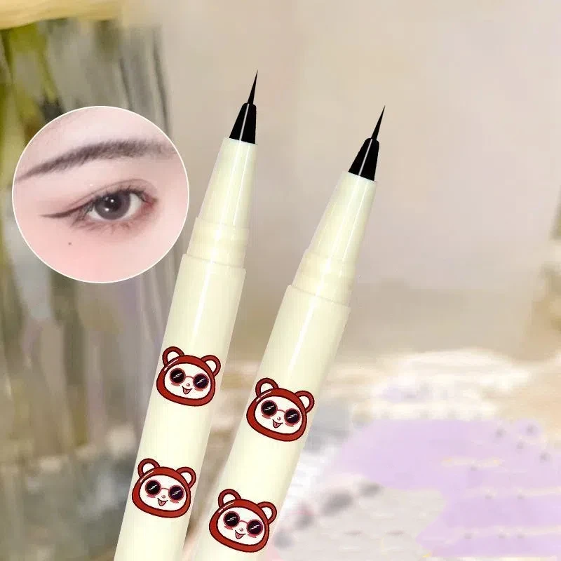 Ultradunne zwartbruine vloeibare eyeliner waterdicht blijvend zijdeachtig mat liggend zijderups onderste wimper make-up potlood Koreaanse cosmetica