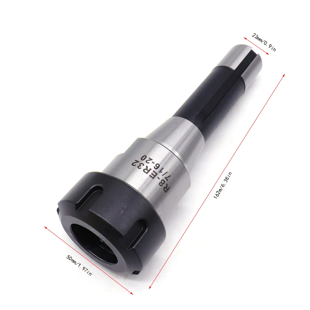 Collet Chuck Titular com uma chave inglesa, CNC Milling Lathe, Drabar Thread, R8-ER32, 7/16"