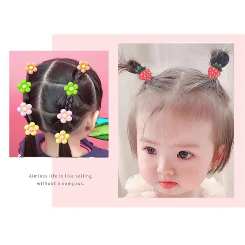 10-50pcs Children's Rubber Band Does Not Hurt The Hair Elastic Good Girl Baby Head Rope Hair Tie Hair Chirp Scrunchies Headdress