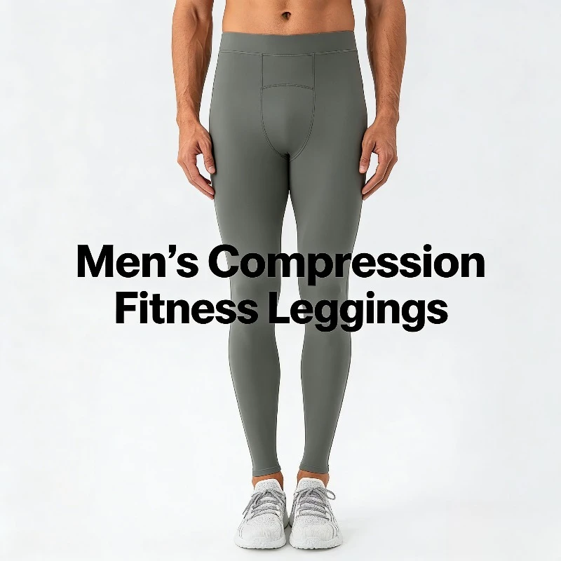 

2026 Men's Yoga Pants Tight-Fit Breathable High-Stretch Quick-Dry Running Sports Pants