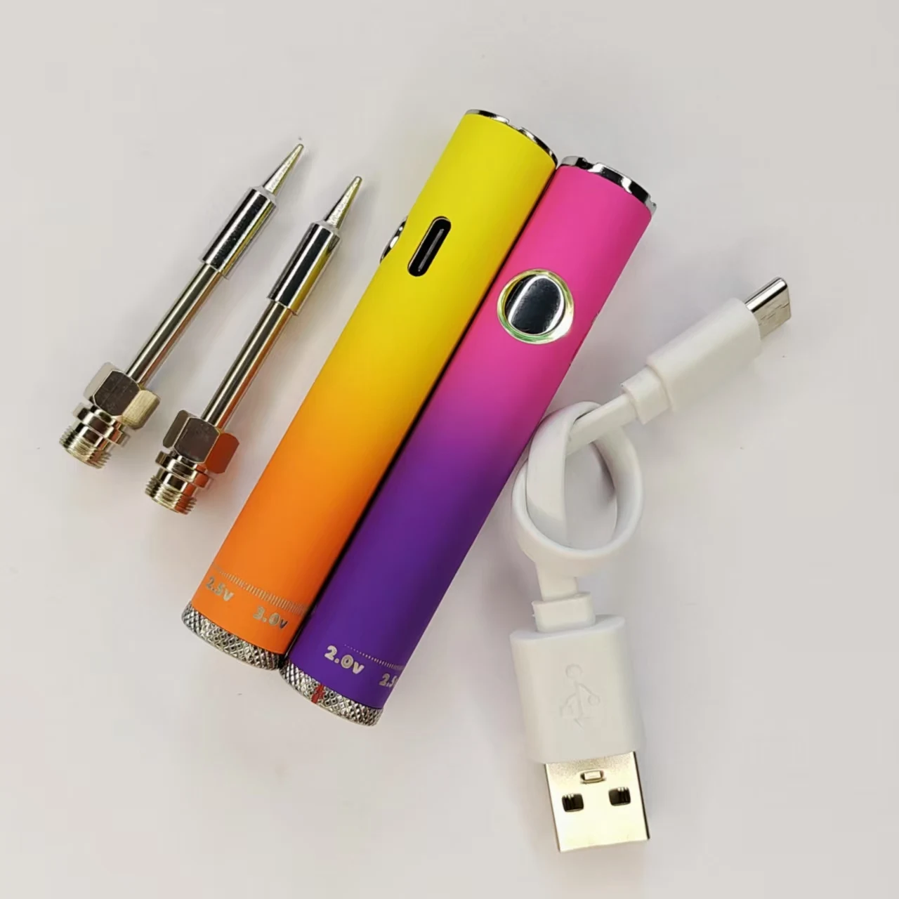 1-10pcs 14mm Twist Battery, 510 Thread Rod Adjustable Voltage, Electric Soldering Iron Pen Solder Repair Tools