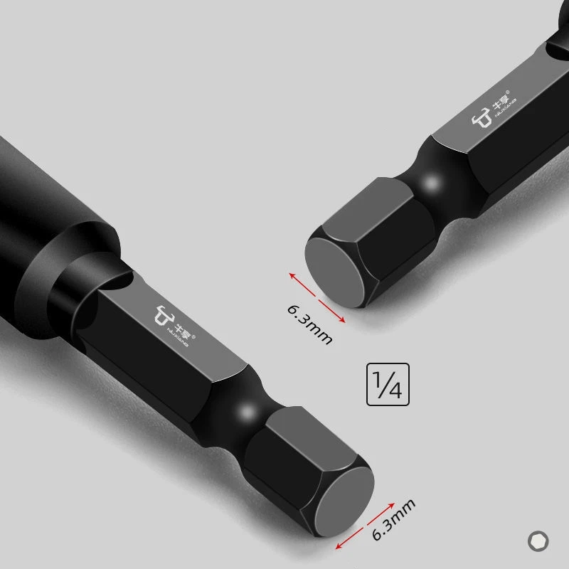 عرافة المغناطيسي مفتاح بانة المقبس أداة الحفر الكهربائية المغناطيسي رأس المفك مجموعة أداة إصلاح السيارات تأثير التمديد ومحول المقبس #5