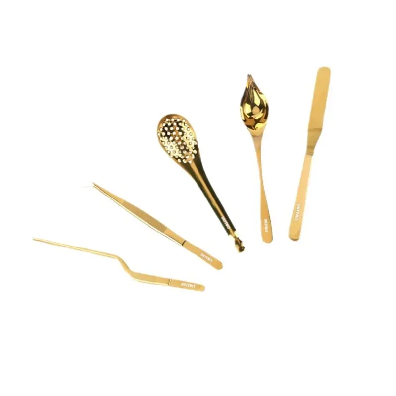 

Chef Plate Tweezers Stainless Steel Clip Molecular Cuisine Creative Food Tools Plate Set