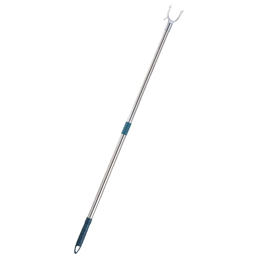 Stainless Steel Clothes Drying Pole Rod Reach Balcony Clothesline Retractable Clothing Travel