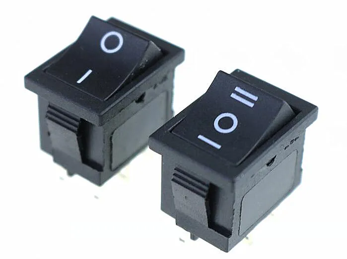 1 Buah 2 Posisi Rocker Switch 6 Pin On Off/On Offon Snap Switch KCD1 Hitam