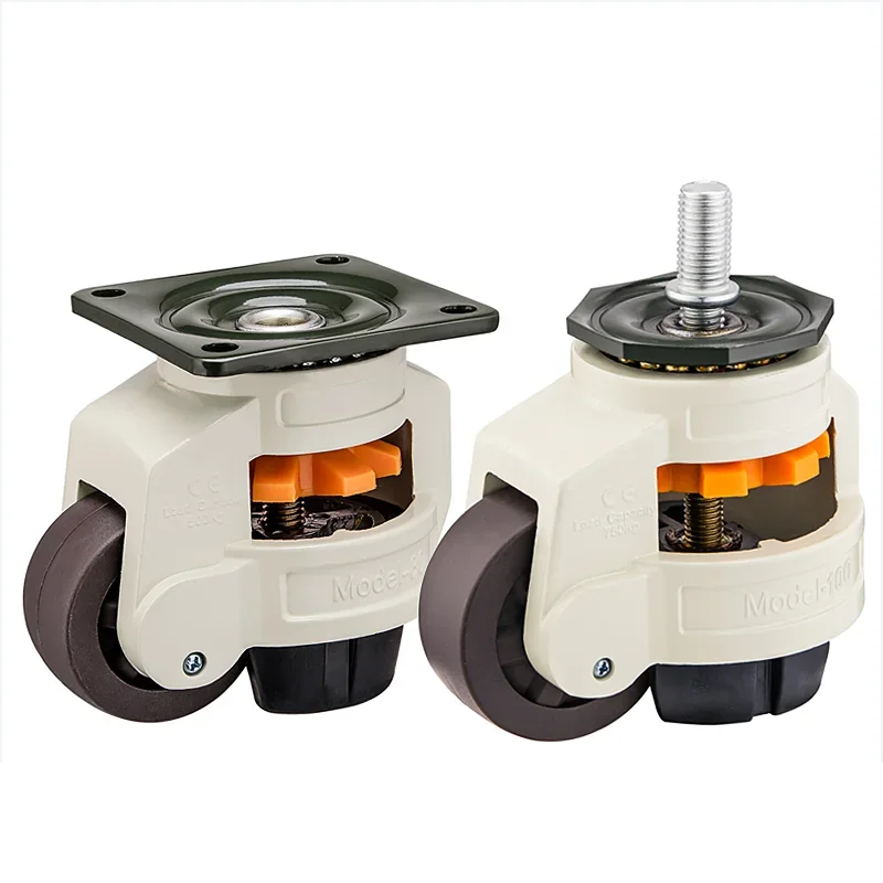 1PCS Horizontal Adjustment Fuma Wheel Universal Load-Bearing Caster 40F/60F/80F/100F Heavy-Duty Support Casters for Furniture