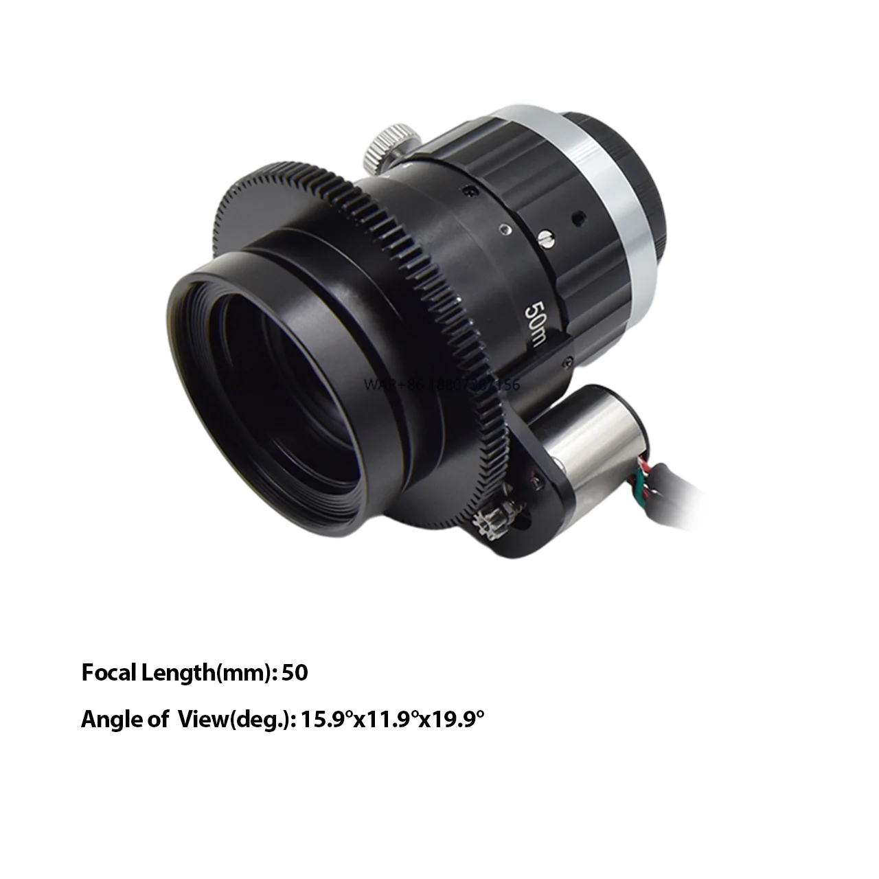 50mm F1.4 Motor Focus Lens with 10MP Autofocus C-Mount CCTV Lens for Long Distance Machine Vision Inspection