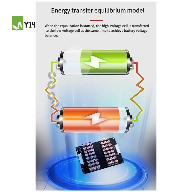 

AY14 -5.5A Current Active Balancer 6S Equalizer Lithium Lifepo4 LTO Lithium Battery Active Equalizer Balance Board Easy Inst