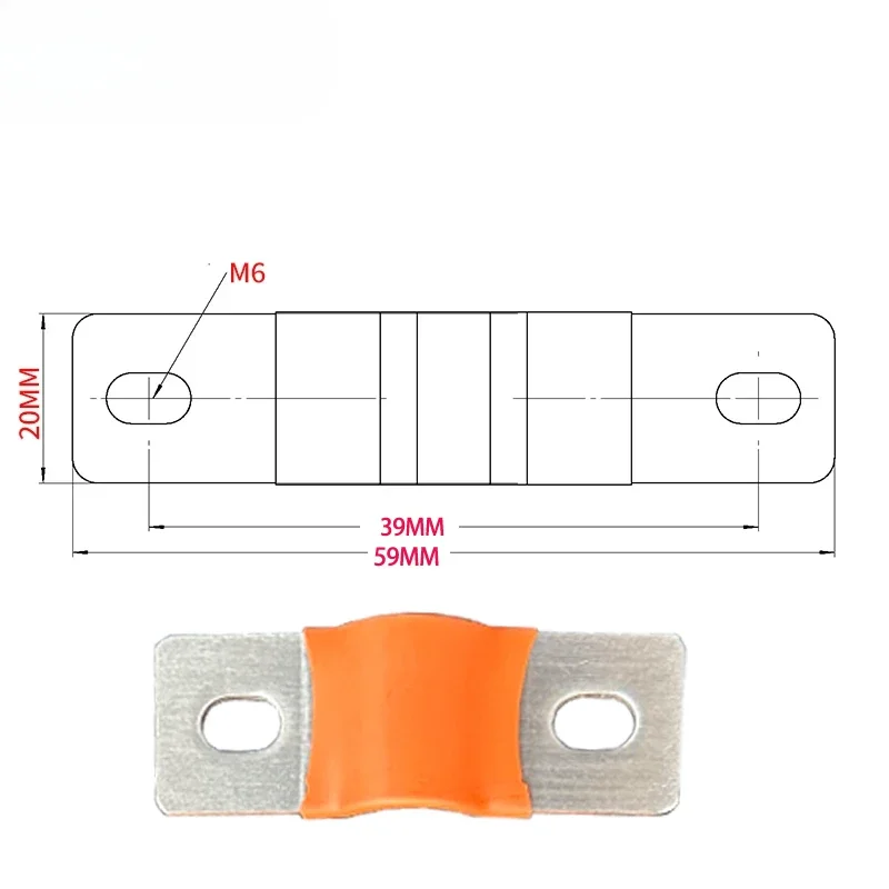 Flexible Busbar 105AH 230AH 100AH 300A 200A 35MM 39MM 52MM 40MM Bus Bar Copper Loose Protector with Isolation Battery Connector