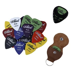 Alice Matte Guitar Picks Assorted Thickness and Colors 20Pcs Acoustic Electric Picks+1 Guitar Picks Holder