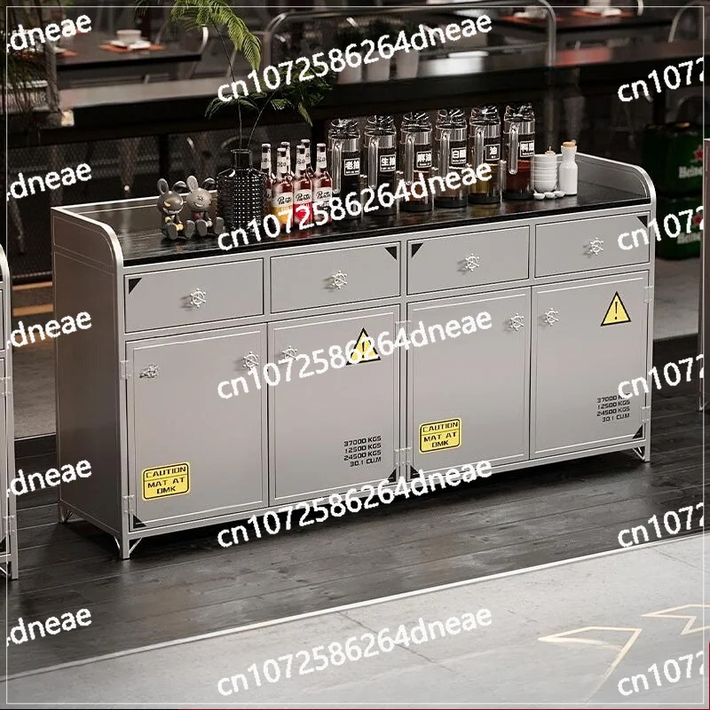 

Обеденный боковой шкаф в индустриальном стиле, бар, ресторан, чайный шкаф, коммерческий креативный контейнер, шкаф для приготовления пищи, кованый