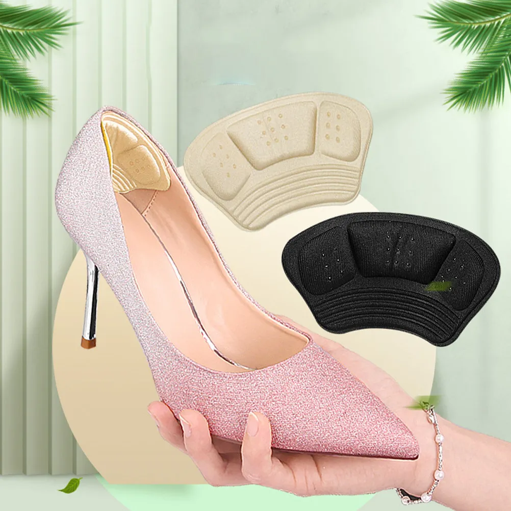 6Pairs Anti-Slip Heel Pads Wear-Resistant Comfortable Heel Liners for Shoes Pain Relief Cushion Inserts for Women