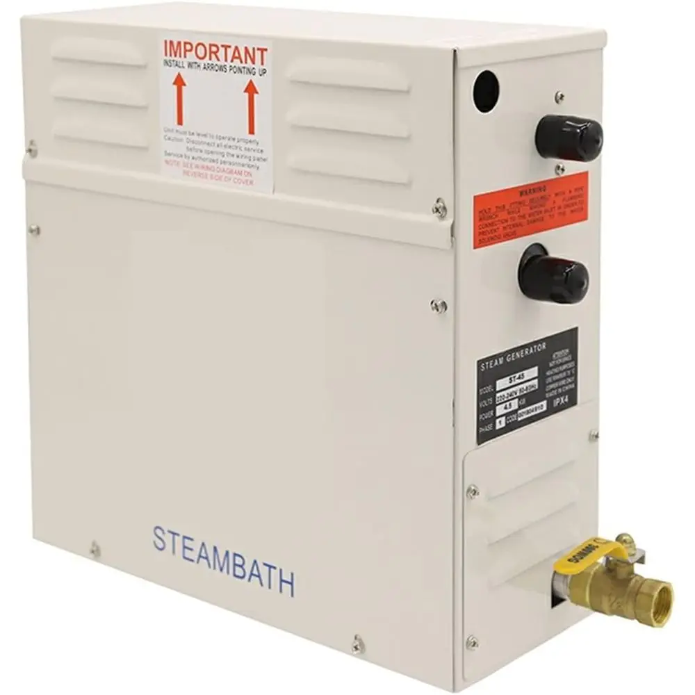 

Парогенератор 4,5 кВт с автоматическим контролем уровня воды и защитой от перегрева для коммерческих и домашних саун