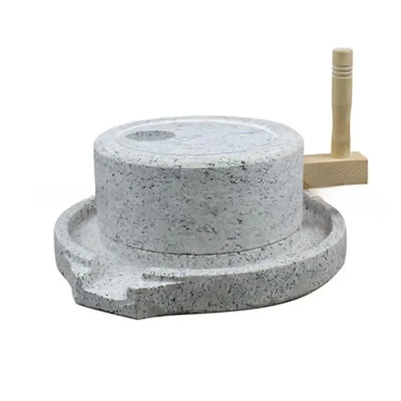 Small Stone Mill Household Old-fashioned Soybean Milk Tofu Machine Marble Handmade Retro Household Millstone Mini Stone Mill