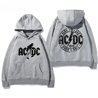 Men's Autumn/Winter Hoodie, Printed AC/DC (American Hard Rock Band) Hoodie, Adult Casual Retro Long-Sleeve Sports Pullover