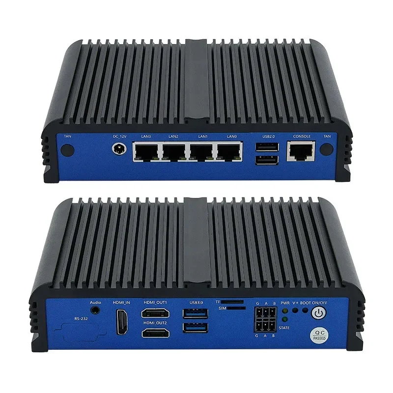 RK3588 Industrial Control Embedded Computer Fanless Computer Host Intelligent Industrial Gateway Linux