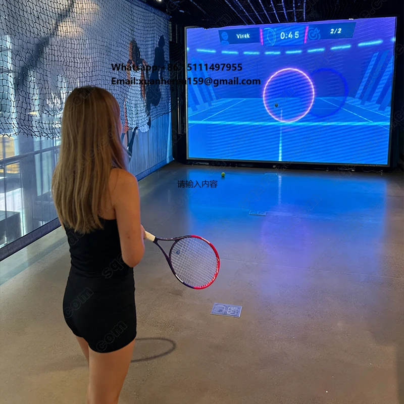 Amusement Park Sports Simulator Interactive Somatosensory Fitness Game Tennis Training Game Machine