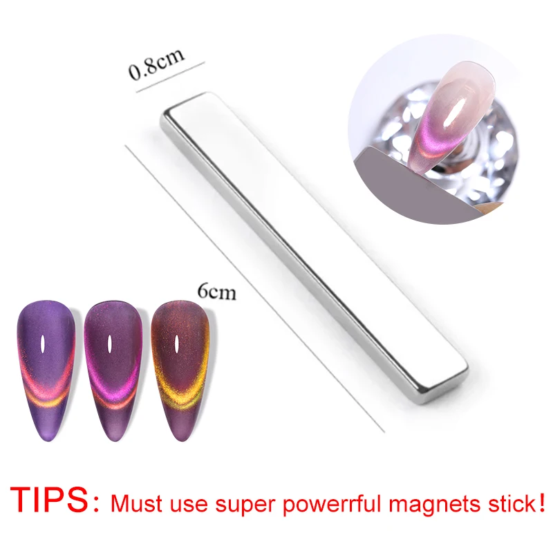 Dual-Head Strong Stick For Nails Cat Magnetic Gel Nail Polish Nail Art Tools For Double Light Cat Effect Nail Magnet Stick