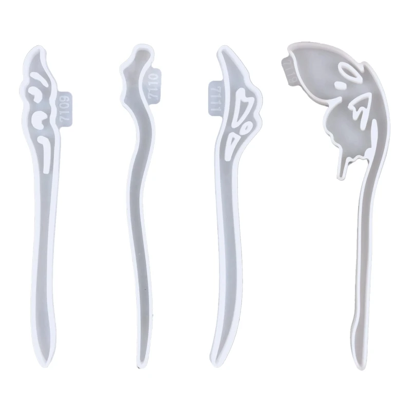 

F42F Hairpin Resin Silicone Making Molds Resin Casting Silicone Molds DIY Jewelry Craft Gifts Epoxy Resin DIY Handmade Craft