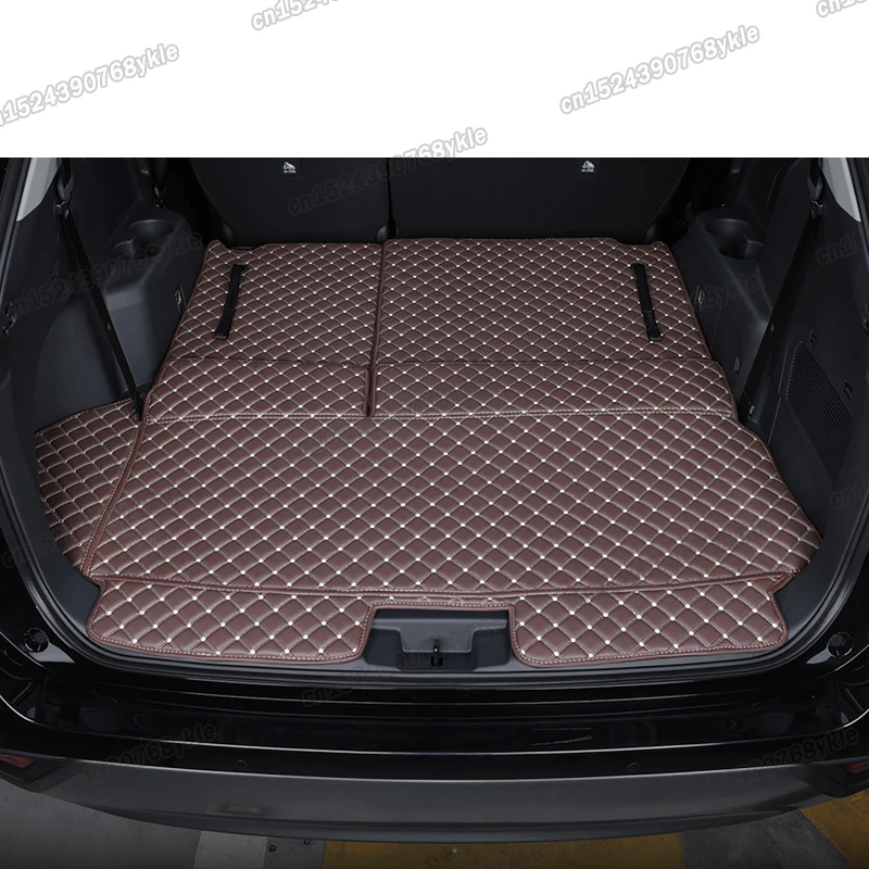 

leather car trunk mat rear boot cargo liner for toyota highlander 2020 2021 2022 2023 kluger xu70 accessories luggage sport