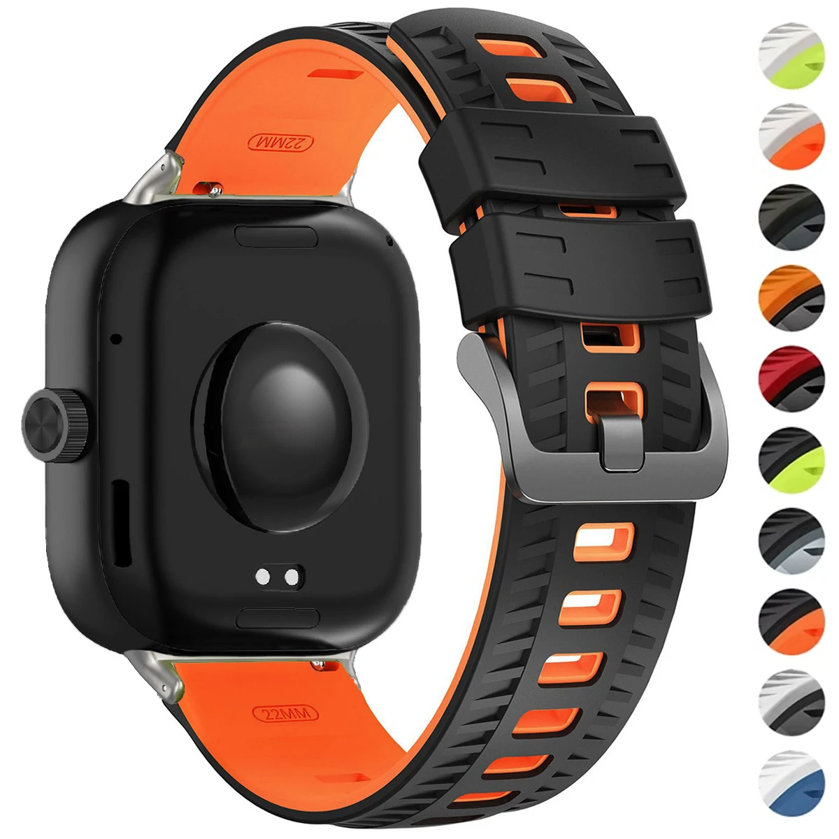 Two-Tones Silicone Strap for Redmi Watch 6/6Active/6Lite/5/4 Breathable Sports Strap for Xiaomi Band 10Pro 9Pro 8Pro Accessories