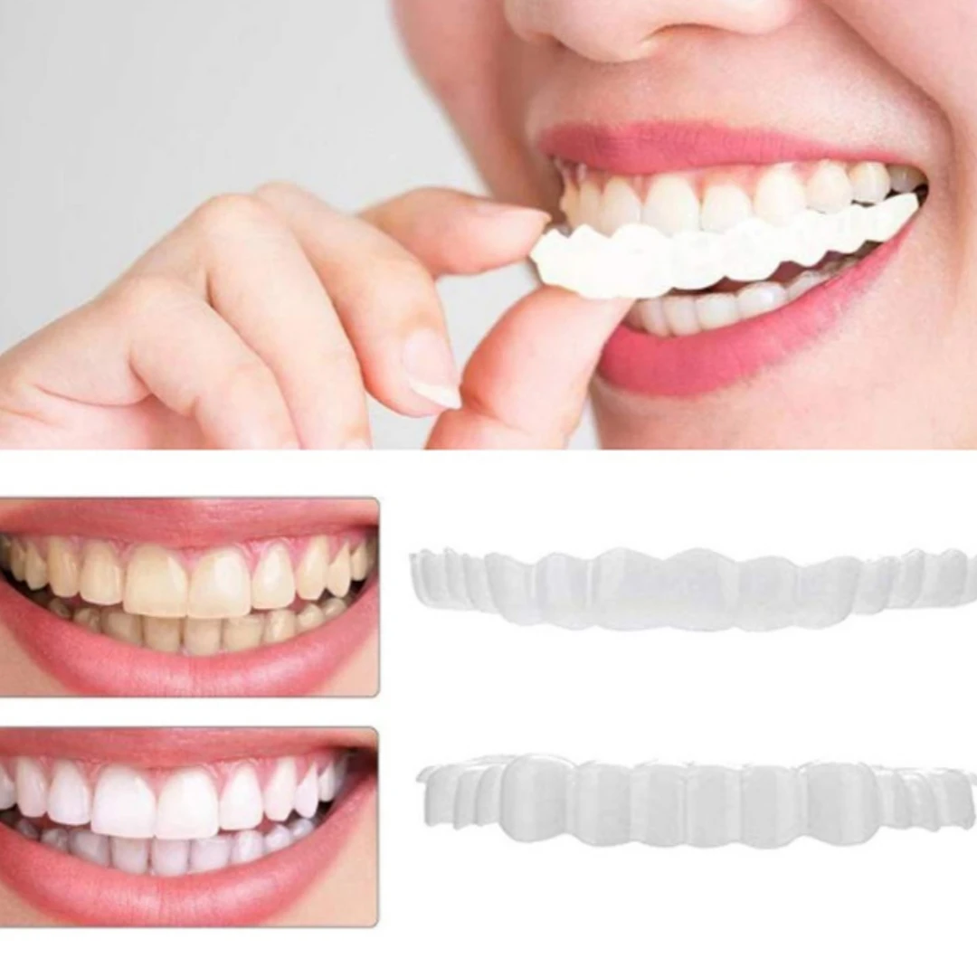 Food grade Teeth Veneers Tooth Cover Set Dentures Dental Veneers Snap On Cover The Teeth Fake Tooth Instant Confidence Smile