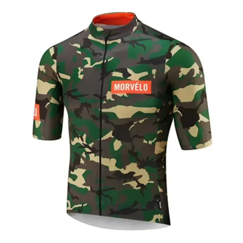 2024 New Morvelo Men POO team Cycling Jerseys Short Sleeve Mtb Bicycle Bike Cycling Clothing Maillot Ciclismo Hombre Maillot