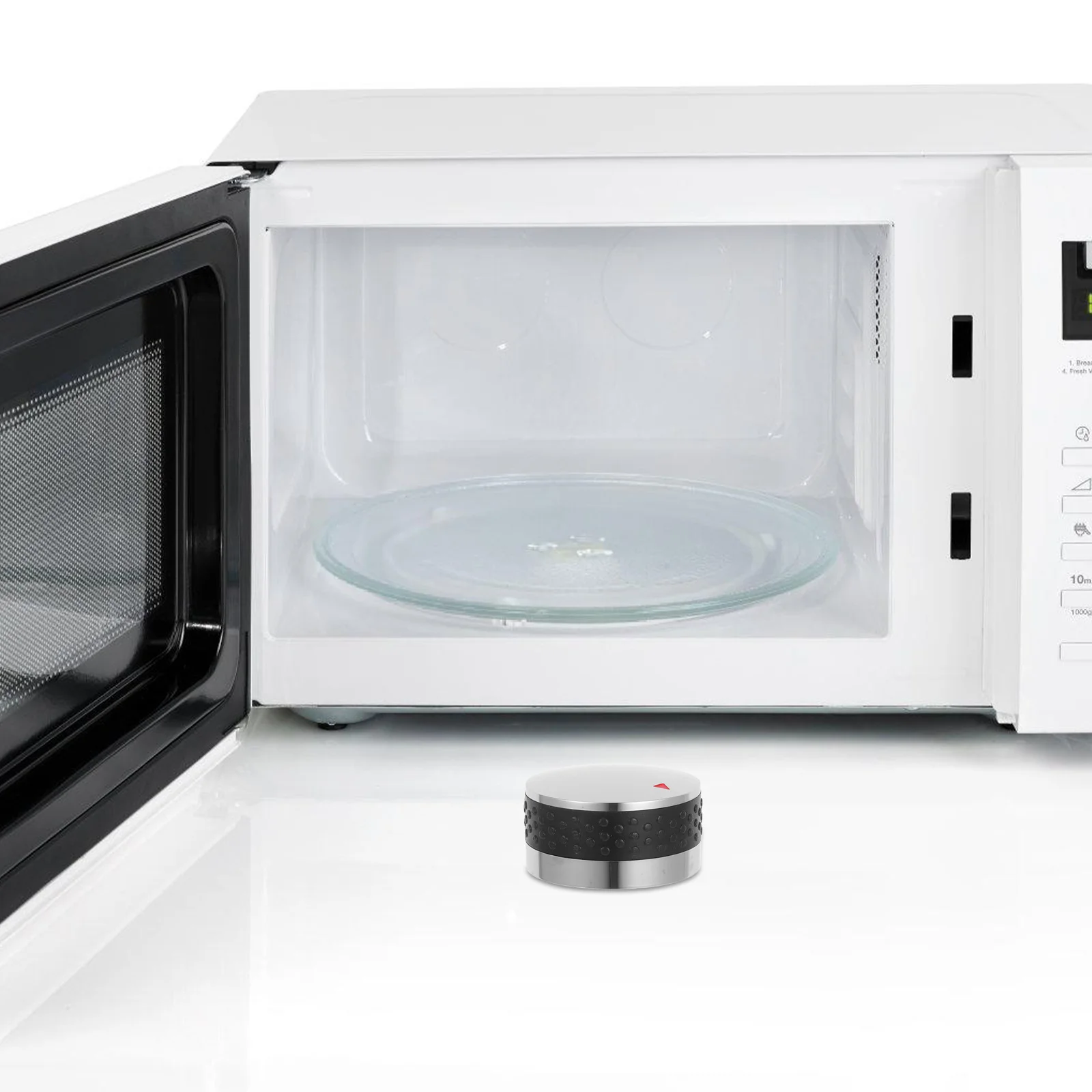 

2Pcs 8mm Silver Bbq Grill Oven Control Knobs Easy Installation Ergonomic Design Comfortable Grip Multifunctional