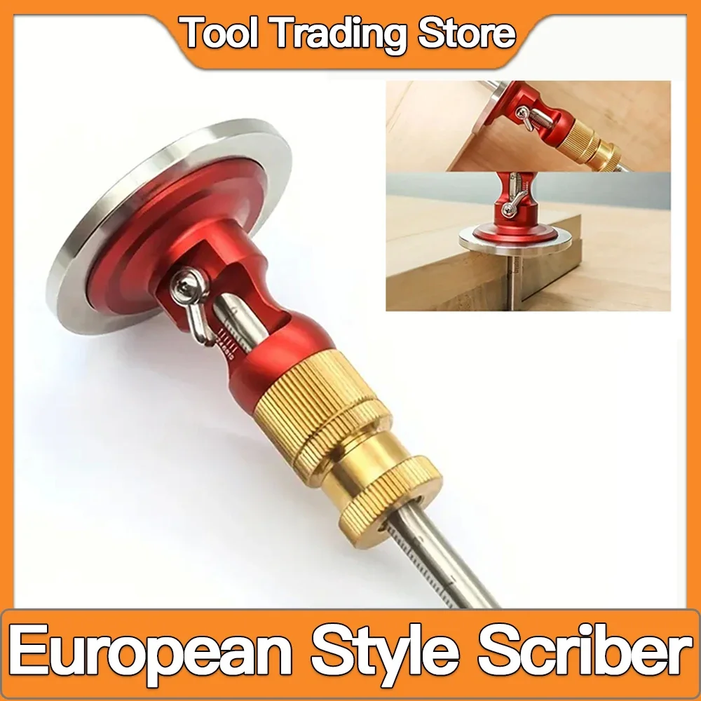 

Wheel Marking Gauge Fine tuning Woodworking Marking Scriber Kit Solid Metal Bar Wood Scribe Tool for Carpenter