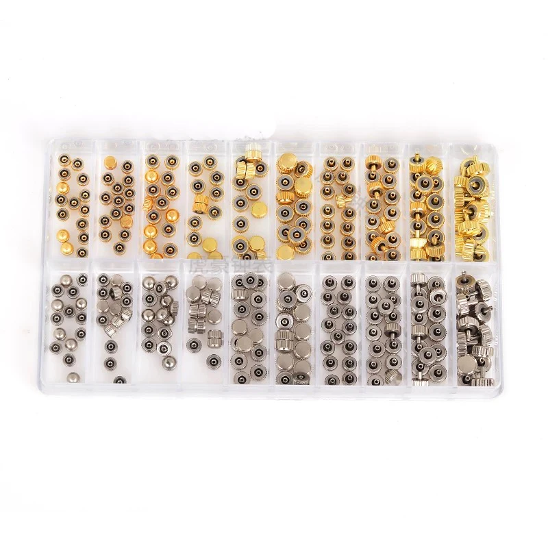 300pcs/Box Watch maintenance accessories waterproof head long tube head flat head round head crown watch tools