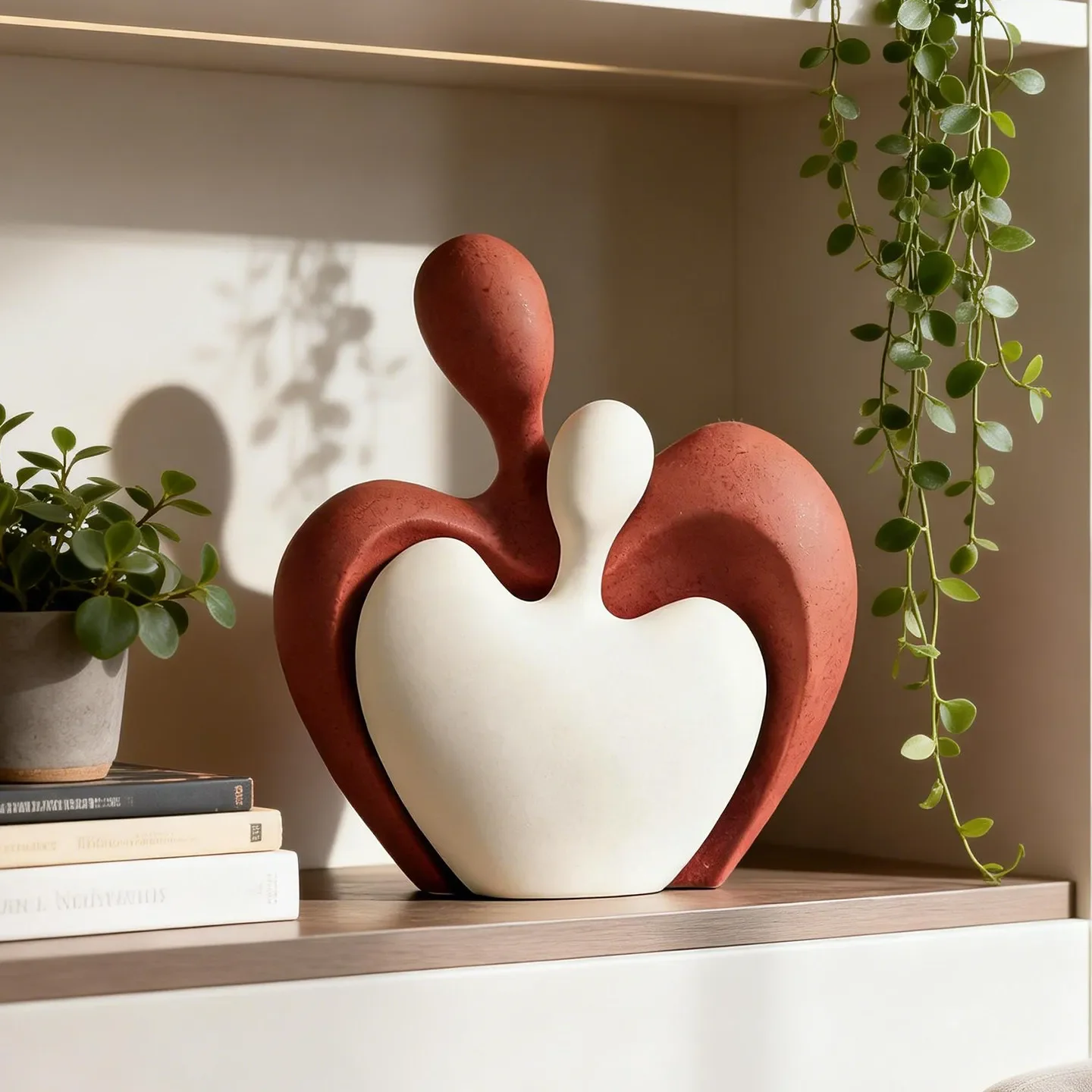 Couple Art Ornaments Home Living Room Luxury Wine Cabinet Decoration Crafts Abstract Figure Statue Decoration Accessories