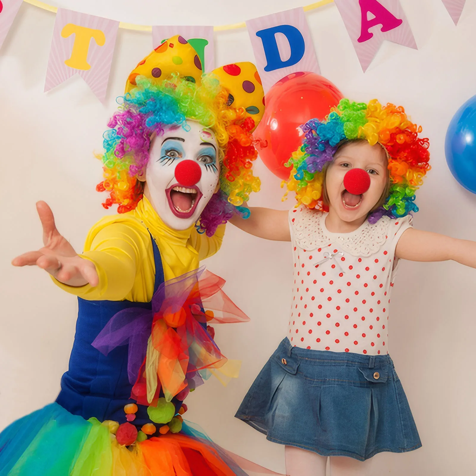 

50Pcs Sponge Clown Nose Red Lightweight Ball for Halloween Party Circus Role Play Prop Kids Festival Gift Adult Costume