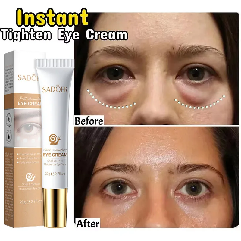 Instant Eye Bag Removal Cream Collagen Removal Wrinkles Lifting Fade Fine Lines Moisturizing Brightening Anti Puffiness Eye Care