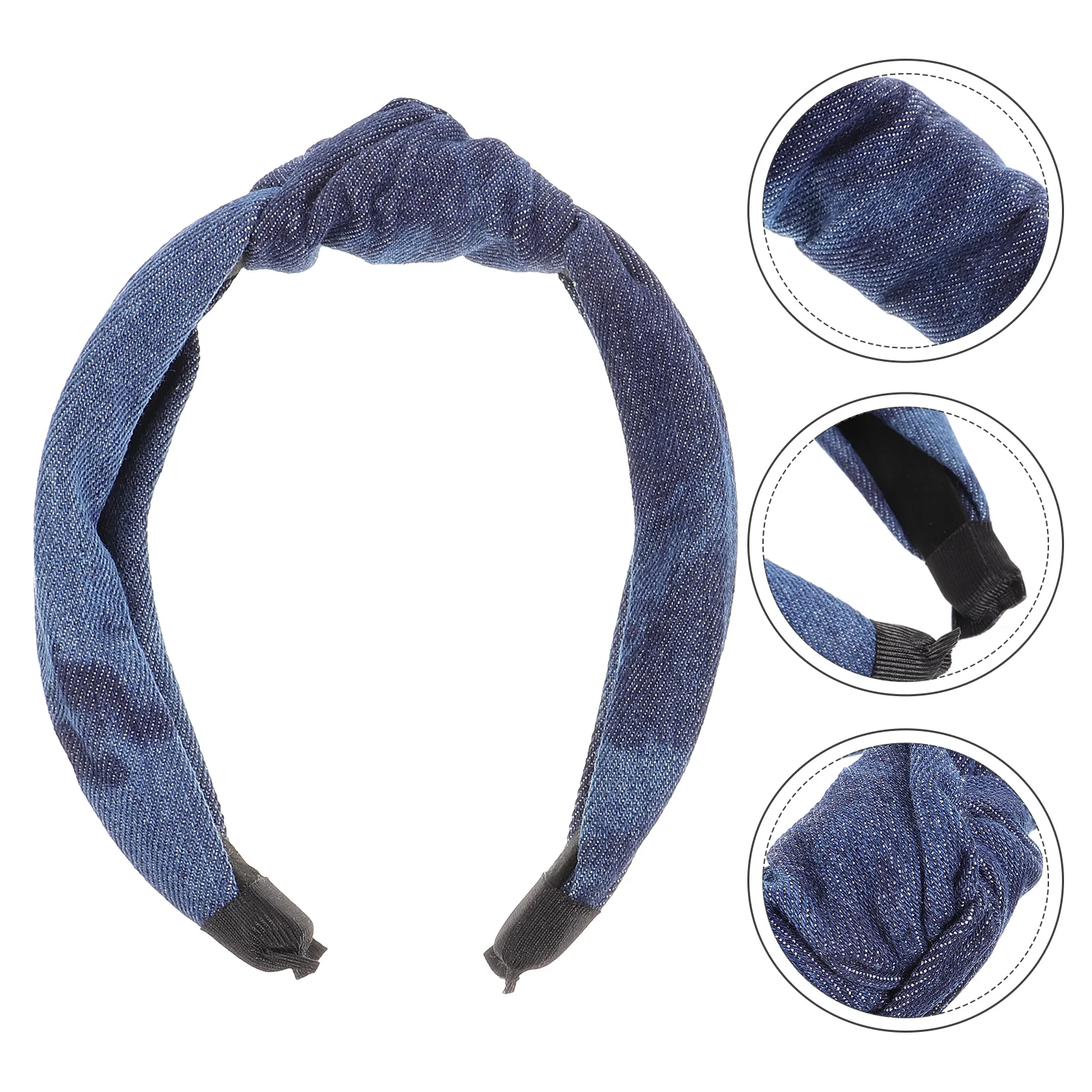 Denim Headband Knotted Women Hair Accessory Hoops Woman Headbands Hairband Headdress